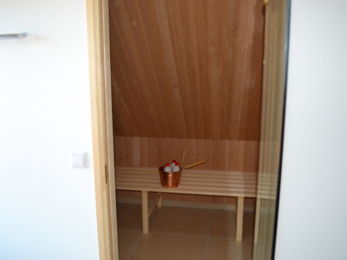 Eigene Sauna der Insel Lounge